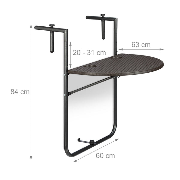 Balkontafel BASTIAN inklapbaar