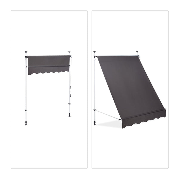 Klemzonnescherm voor balkon