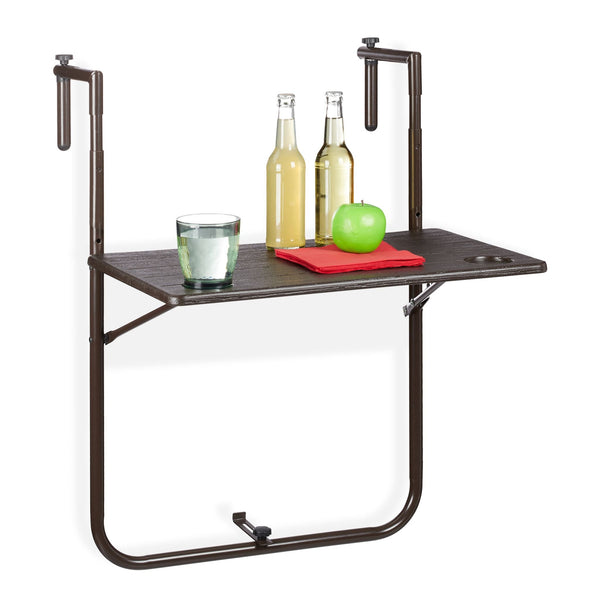 Balkontafel verstelbaar hout