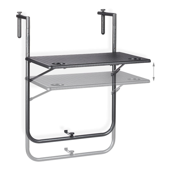 Balkontafel inklapbaar zwart