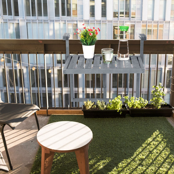 Klaptafel balkon grijs