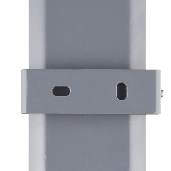 Beige verticaal zonnescherm met zwengel