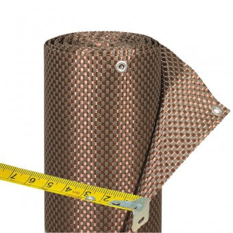 Balkondoek kunststof mocca antraciet 300x90cm