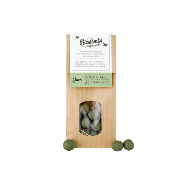 Blossombs - kraft zak Green