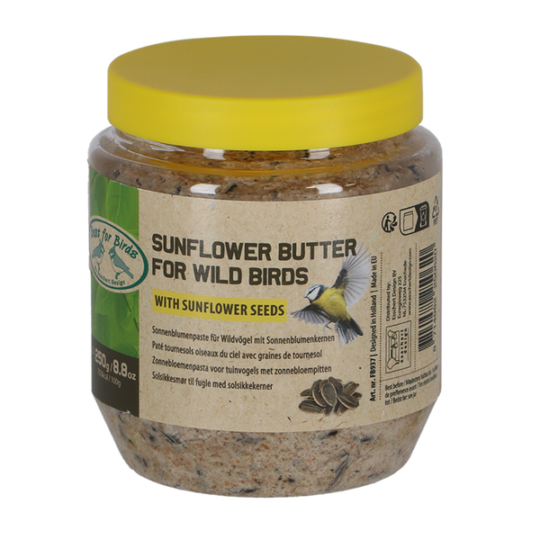 Zonnebloempasta voor tuinvogels