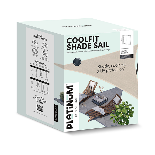 Shade sails Coolfit Vierkant Olive