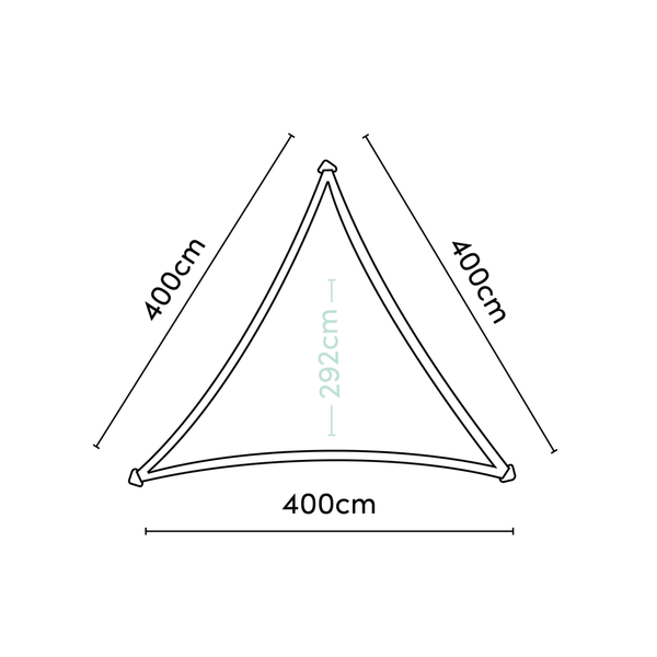 Shade sails Dreamsail - Waterproof Driehoek Grey