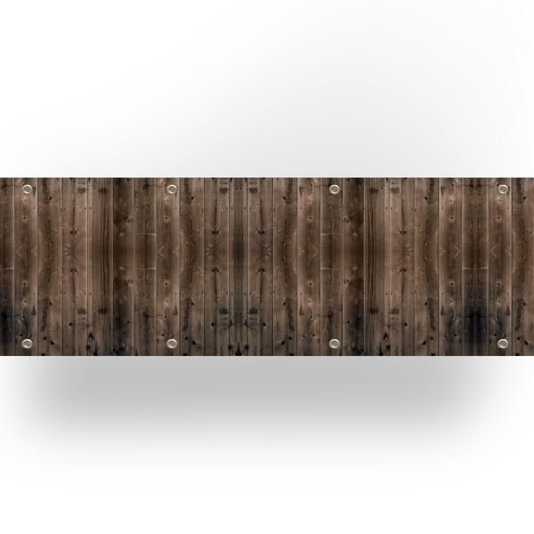 Balkondoek - Hout Levi print - dubbelzijdig
