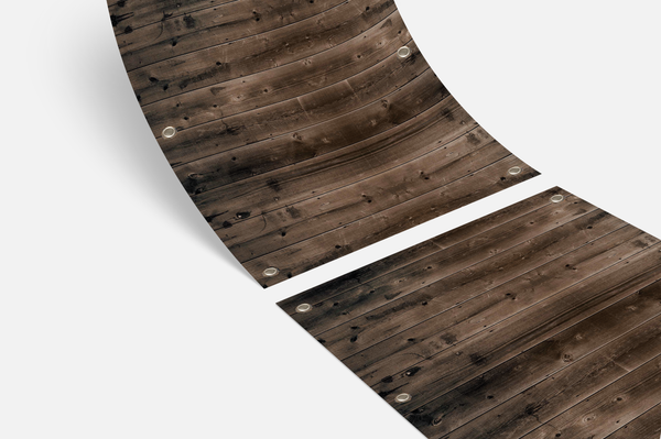 Balkondoek - Hout Levi print - dubbelzijdig