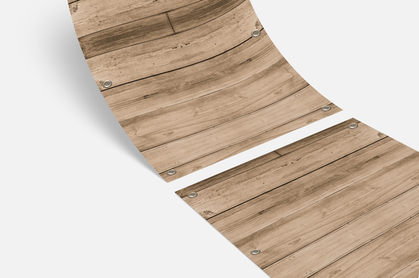 Balkondoek - Hout Amber print - enkelzijdig
