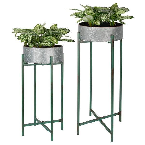 Schaal op standaard rond set/2