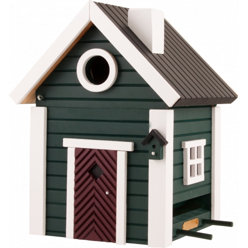 Multiholk Stugan Plus vogelhuisje/voederhuisje