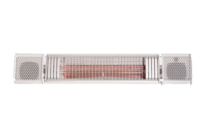 Infrarood terrasverwarming 2000 watt met bluetooth speakers voor een warm balkon in de winter