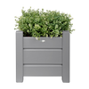 Plantenbak vierkant grijs set S/L