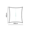 Shade sails Coolfit Rechthoek Sand