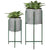 Esschert Design - Bloembak op standaard rond set/2