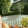 Balkondoek groen/wit 300x90cm