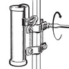 Parasolhouder wand type G verzinkt diam. 2,5cm