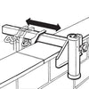 Parasolhouder wand type M aluminium diam. 4cm