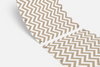 Balkondoek - chevron wit/beige - enkelzijdig