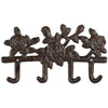 Hanger 4 haken rozen