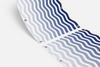 Balkondoek - Golven blauw - enkelzijdig